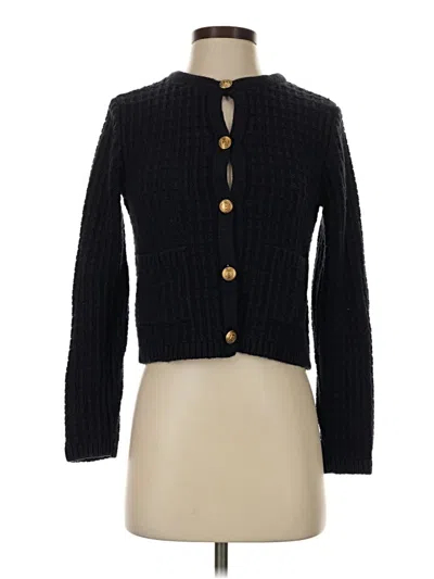 Pre-owned Mng Cardigan Sweater In Black