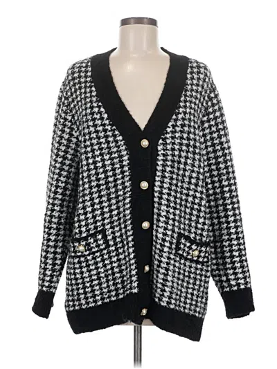 Pre-owned Mng Cardigan Sweater In Black