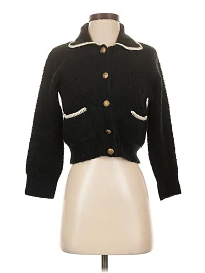 Pre-owned Mng Cardigan Sweater In Black