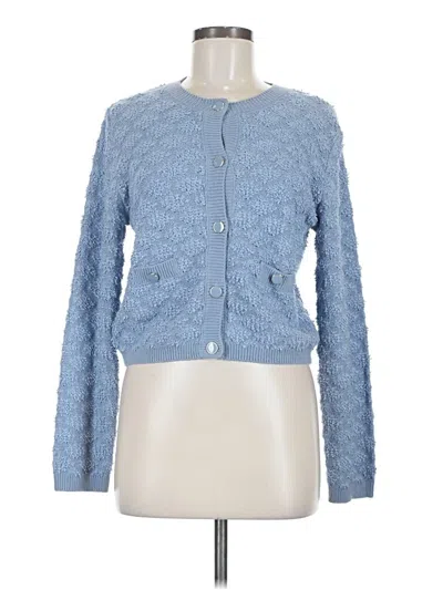 Pre-owned Mng Cardigan Sweater In Blue
