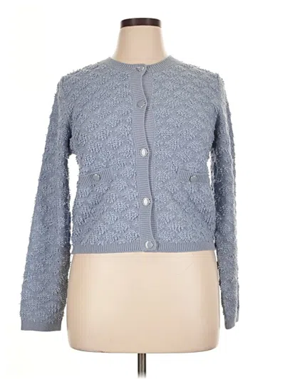 Pre-owned Mng Cardigan Sweater In Blue