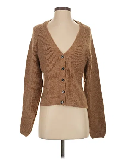 Pre-owned Mng Cardigan Sweater In Brown