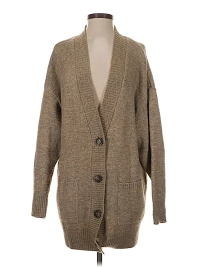 Pre-owned Mng Cardigan Sweater In Brown