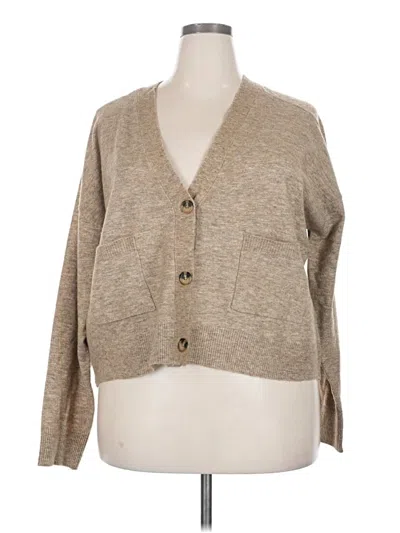 Pre-owned Mng Cardigan Sweater In Brown