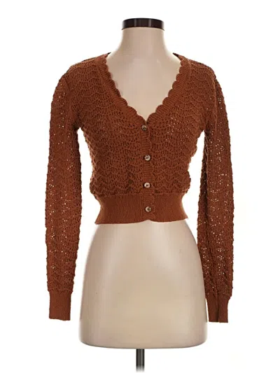 Pre-owned Mng Cardigan Sweater In Brown