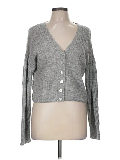Pre-owned Mng Cardigan Sweater In Gray