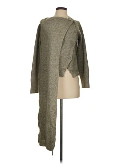 Pre-owned Mng Cardigan Sweater In Green
