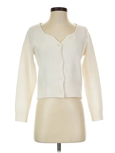 Pre-owned Mng Cardigan Sweater In Ivory