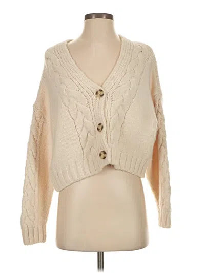 Pre-owned Mng Cardigan Sweater In Ivory