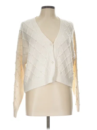 Mng Cardigan Sweater In Ivory