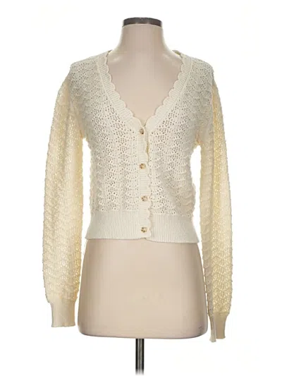 Pre-owned Mng Cardigan Sweater In Ivory