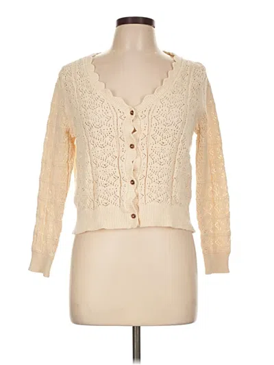 Pre-owned Mng Cardigan Sweater In Ivory
