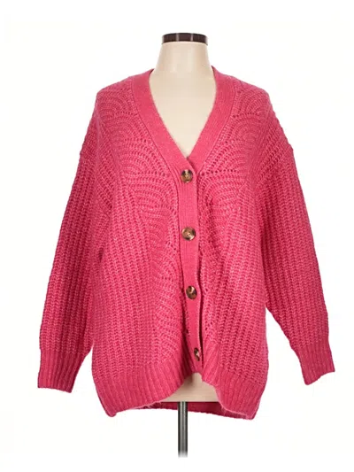 Pre-owned Mng Cardigan Sweater In Pink