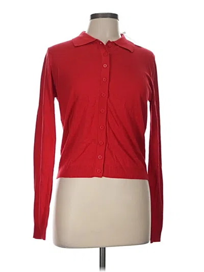 Pre-owned Mng Cardigan Sweater In Red