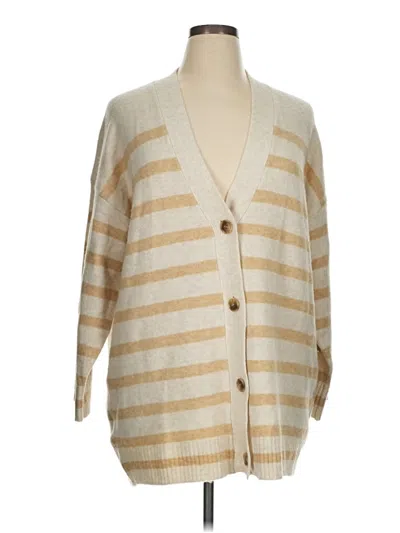 Pre-owned Mng Cardigan Sweater In Tan