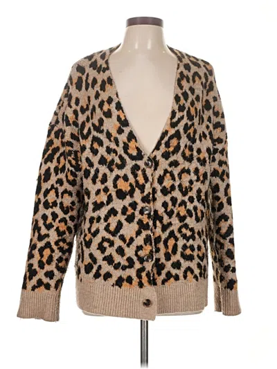 Pre-owned Mng Cardigan Sweater In Tan