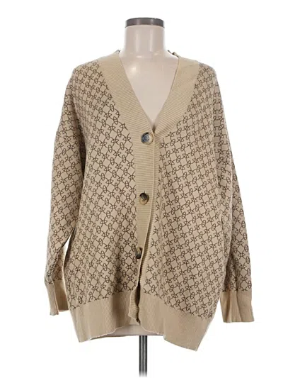 Pre-owned Mng Cardigan Sweater In Tan
