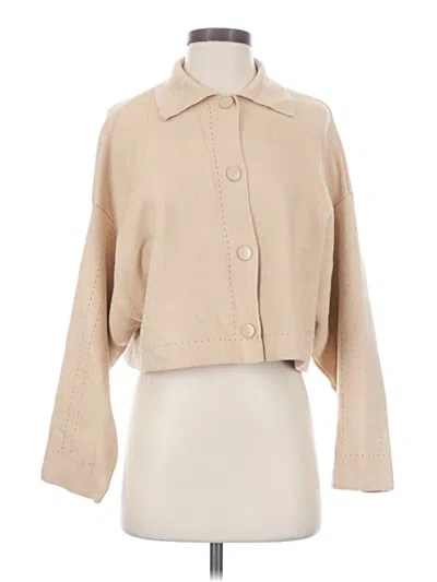 Pre-owned Mng Cardigan Sweater In Tan