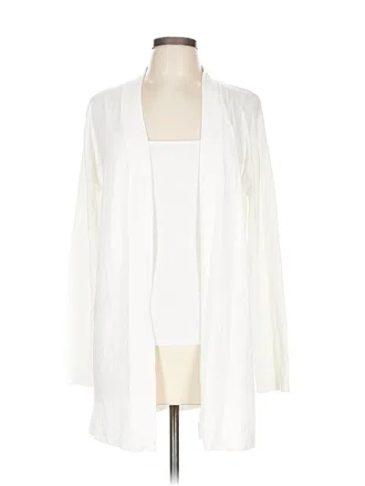 Pre-owned Mng Cardigan Sweater In White