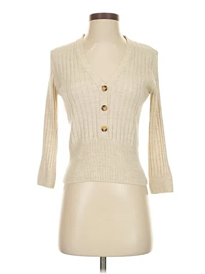 Pre-owned Mng Cardigan Sweater In White