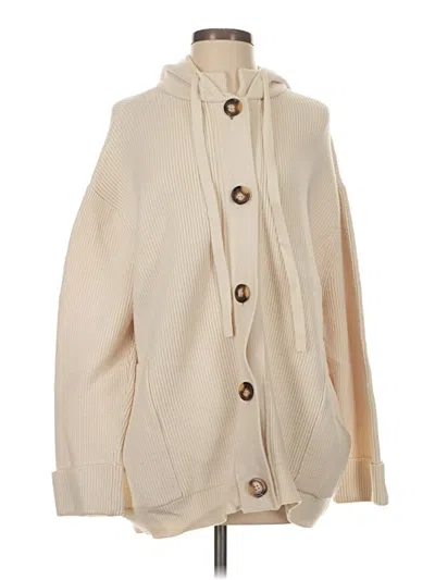Pre-owned Mng Cardigan Sweater In White
