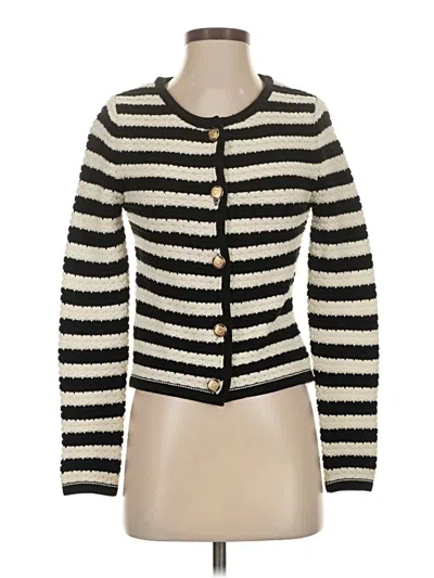 Pre-owned Mng Cardigan Sweater In White