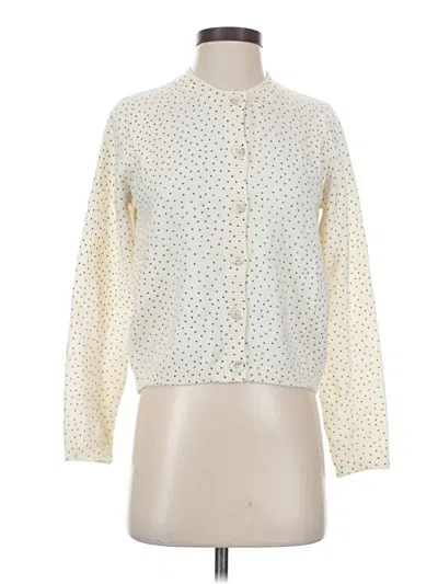 Pre-owned Mng Cardigan Sweater In White