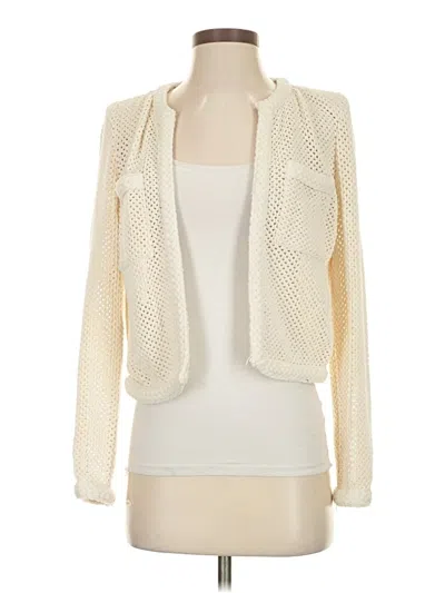 Pre-owned Mng Cardigan Sweater In White