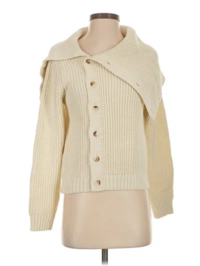Pre-owned Mng Cardigan Sweater In White