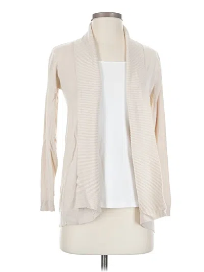 Pre-owned Mng Cardigan Sweater In White