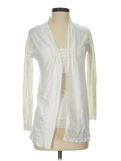 Pre-owned Mng Cardigan Sweater In White