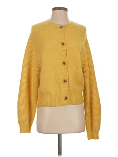 Pre-owned Mng Cardigan Sweater In Yellow