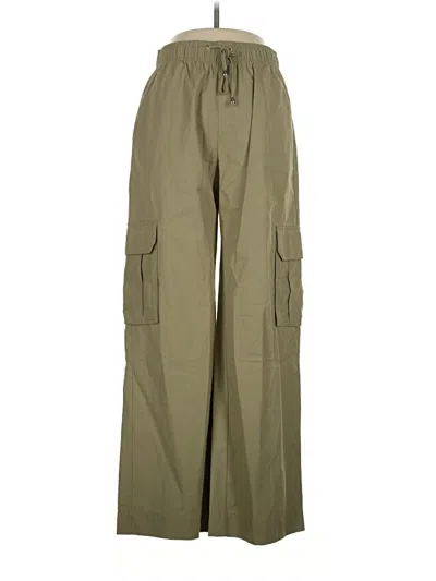 Pre-owned Mng Cargo Pants In Green