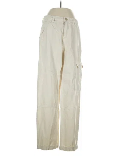 Pre-owned Mng Cargo Pants In Ivory