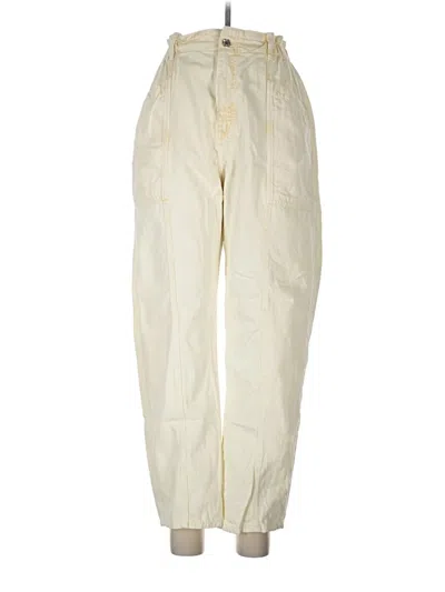 Pre-owned Mng Cargo Pants In Ivory