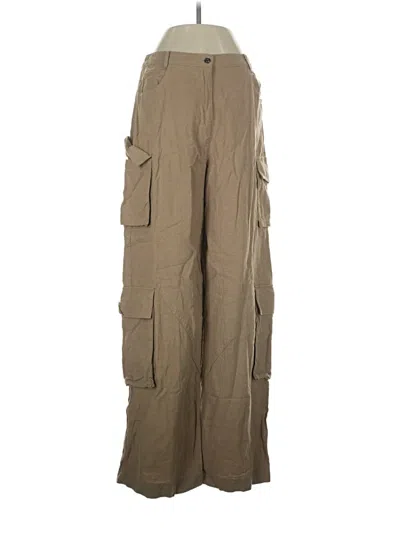 Pre-owned Mng Cargo Pants In Tan