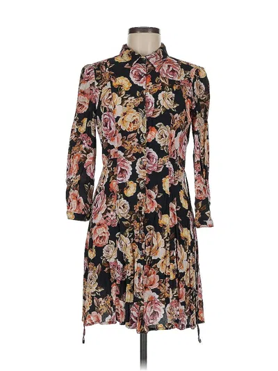 Pre-owned Mng Casual Dress In Black