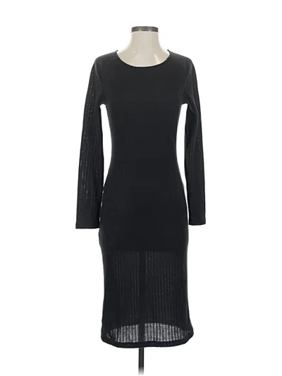 Pre-owned Mng Casual Dress In Black