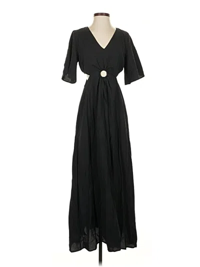 Pre-owned Mng Casual Dress In Black
