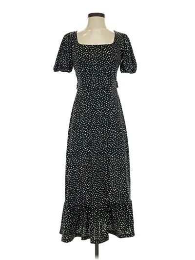Pre-owned Mng Casual Dress In Black