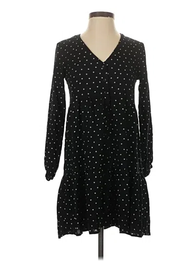 Pre-owned Mng Casual Dress In Black