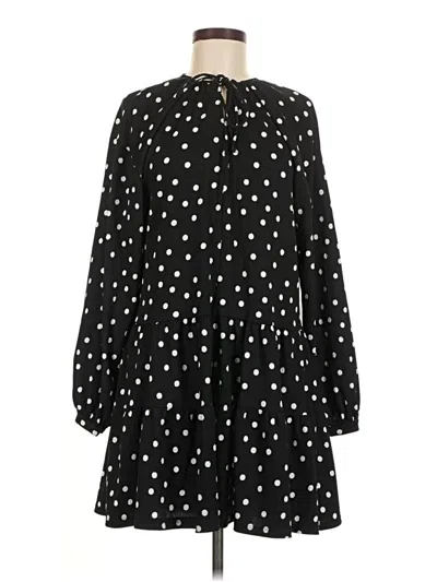 Pre-owned Mng Casual Dress In Black