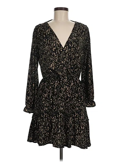 Pre-owned Mng Casual Dress In Black