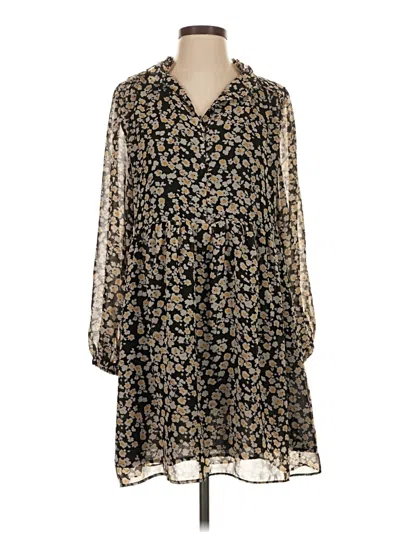 Pre-owned Mng Casual Dress In Black