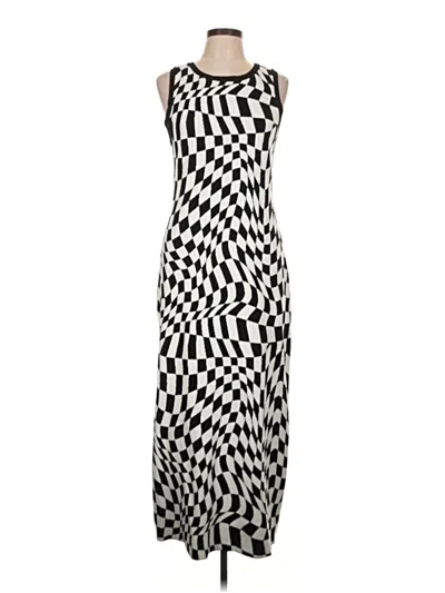 Pre-owned Mng Casual Dress In Black
