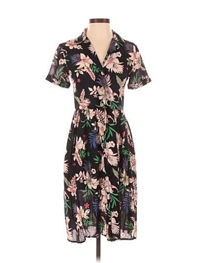 Pre-owned Mng Casual Dress In Black