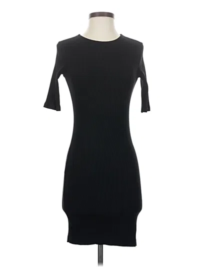 Pre-owned Mng Casual Dress In Black