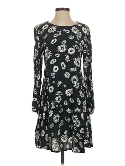 Pre-owned Mng Casual Dress In Black