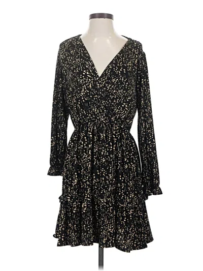 Pre-owned Mng Casual Dress In Black