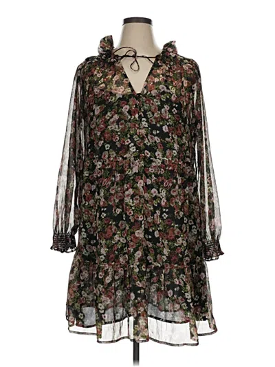 Pre-owned Mng Casual Dress In Black